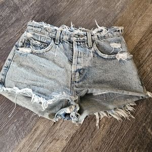 Carmar distressed jean shorts